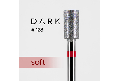 Насадка фреза алмазная DARK №128 красный цилиндр 043