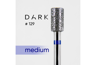 Насадка фреза алмазная DARK №129 цилиндр синий 043