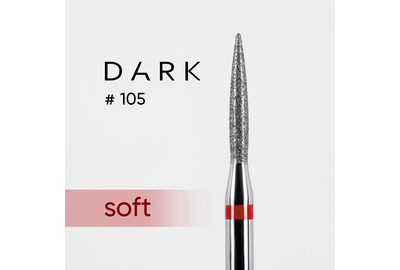 Насадка фреза алмазна DARK №105 полум`я червоне 018