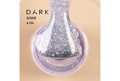 База для ногтей DARK PRO base Shine №04, светло-розовая с блестками, 15 мл, Цвет: Розовый