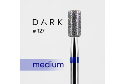 Насадка фреза алмазная DARK №127 цилиндр синий 032
