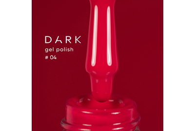 Гель-лак DARK №004, ярко-красный, 10 мл, Цвет: Красный