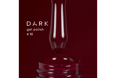 Гель-лак DARK №010, бордовый, 10 мл, Цвет: Бордовый