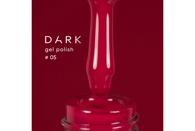 Гель-лак DARK №005, красно-малиновый, 10 мл, Цвет: Красный