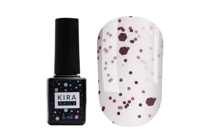 Топ для гель-лака Kira Nails No Wipe Top Pink Yogurt, 6 мл