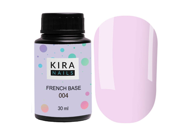 База Kira Nails French Base №004 лиловый, 30 мл, Цвет: Лиловый