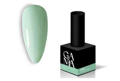 Гель-лак для ногтей GaMa Basic collection №032, нежный зеленый, 10 мл, Цвет: Зеленый