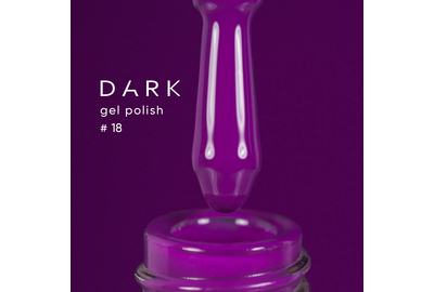 Гель-лак DARK №018, пурпурний, 10 мл, Колір: Пурпурний