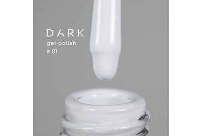 Гель-лак DARK №001, белый холодный, 10 мл, Цвет: Белый