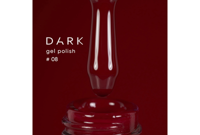 Гель-лак DARK №008, темный красный, 10 мл, Цвет: Красный
