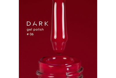 Гель-лак DARK №006, классический красный, 10 мл, Цвет: Красный