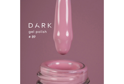 Гель-лак DARK №089, пудровий рожевий, 10 мл, Колір: Рожевий