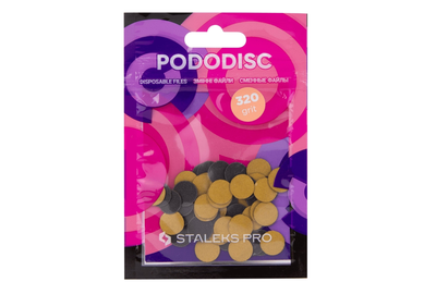 Сменные файлы для педикюрного диска STALEKS PRO XS Черные 320 грит, 50 шт