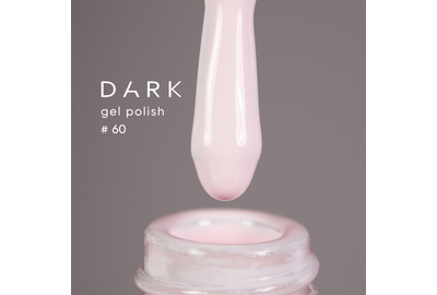 Гель-лак DARK №060, бело-розовый айвори, 10 мл, Цвет: Айвори