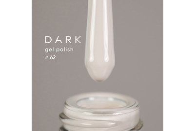 Гель-лак DARK №062, сливочный айвор, 10 мл, Цвет: Молочный