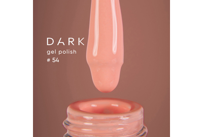 Гель-лак DARK №054, пастельний помаранчевий, 10 мл, Колір: Помаранчевий