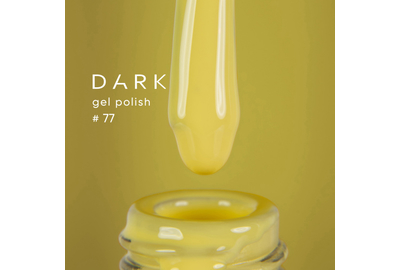 Гель-лак DARK №077, жовтий, 10 мл, Колір: Жовтий