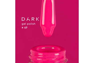 Гель-лак DARK №049, яскраво-рожевий барбі, 10 мл, Колір: Рожевий
