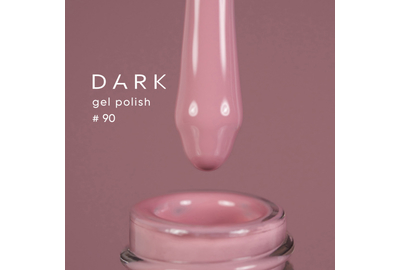 Гель-лак DARK №090, пудровий тепло-ліловий,  10 мл, Колір: Ліловий