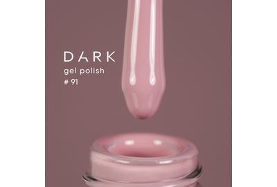 Гель-лак DARK №091, пудровий світло-рожевий, 10 мл, Колір: Рожевий