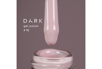 Гель-лак DARK №092, пильно-рожевий, 10 мл, Колір: Рожевий