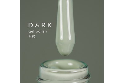 DARK gel polish No. 096, light gray-green, 10 ml, Color: Green