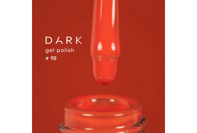 Гель-лак DARK №098, оранжевый, 10 мл, Цвет: Оранжевый