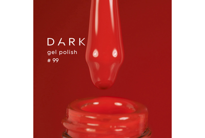 Гель-лак DARK №099, огненный оранжевый, 10 мл, Цвет: Оранжевый