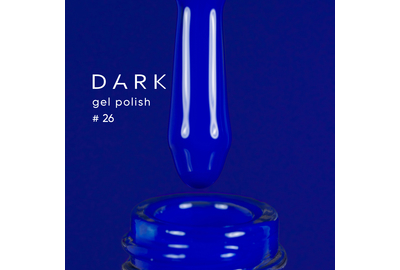 Гель-лак DARK №026, синій ультрамарин, 10 мл, Колір: Синій