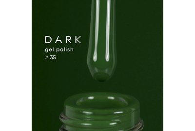 Гель-лак DARK №035, насыщенный зеленый, 10 мл, Цвет: Зеленый