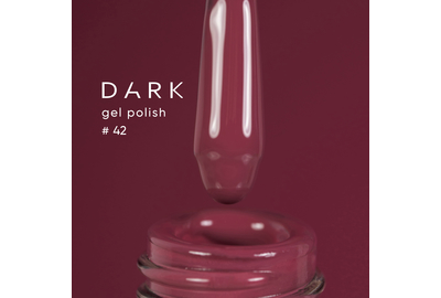 Гель-лак DARK №042, бежево-сливовый, 10 мл, Цвет: Малиновый