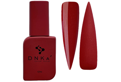 База цветная DNKA Cover base №002 Gambling красная с микроблеском, 12 мл, Цвет: Красный