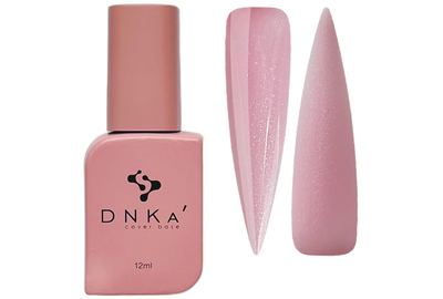 База цветная DNKA Cover base №009 Nice розовая с шиммером, 12 мл, Цвет: Розовый