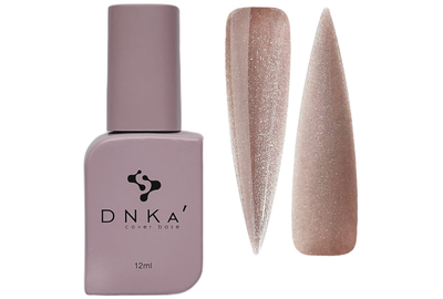База цветная DNKA Cover base №012 Shining бежевая светоотражающая, 12 мл, Цвет: Бежевый