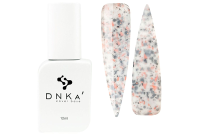 База кольорова DNKA Cover base №048 Chic біла з поталлю, 12 мл, Колір: Білий