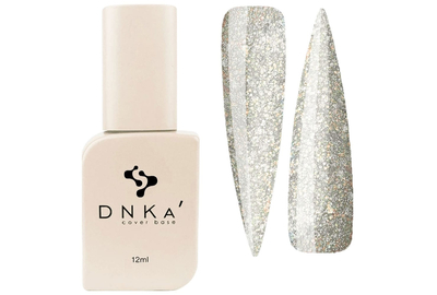 База кольорова DNKA Cover base №051 Royal світловідбиваюча з жовтими крихтами, 12 мл, Колір: Золотий