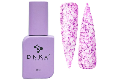 База кольорова DNKA Cover base №066 Serenity лавандова з хлоп`ями, 12 мл, Колір: Лавандовий