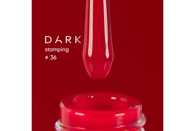 Лак для стемпинга DARK №36 феррари, с липким слоем, 10 мл, Цвет: Красный
