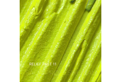 Декоративная паста Saga Relief past №11, неоново-желтая, 5 мл, Цвет: Желтый