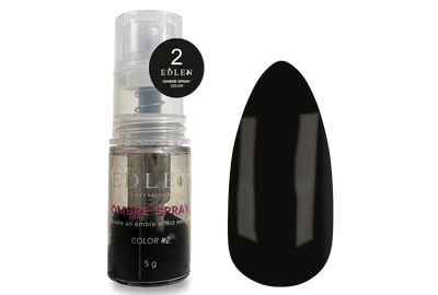 Спрей для омбре Edlen Ombre Spray Color №02, черный, 5г, Цвет: Черный