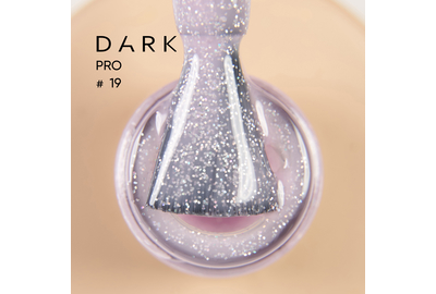 База для ногтей DARK PRO base №19, молочно-розовая с шиммером, 15 мл, Обьем: 15 мл