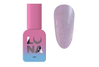 Топ для ногтей Luna Top Stellar, прозрачный, с блестками, без липкого слоя, 13 мл