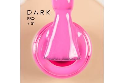 База для ногтей DARK PRO base №51, ярко-розовая, 15 мл, Цвет: Розовый, Обьем: 15 мл
