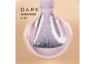 База для ногтей DARK PRO base Shine №07, розовая с золотыми блестками, 15 мл, Цвет: Розовый