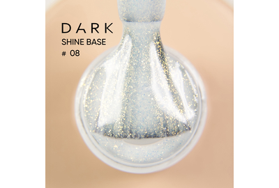 База для ногтей DARK PRO base Shine №08, перламутровая, 15 мл, Цвет: Жемчужный