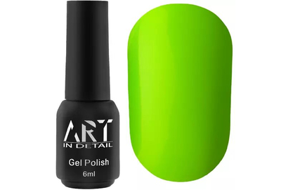 Гель-лак для ногтей ART NEON №007, лаймовый неоновый, 6 мл, Цвет: Зеленый