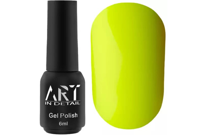 Гель-лак для ногтей ART NEON №008, желтый неоновый, 6 мл, Цвет: Желтый