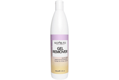 Средство для снятия soak off гелей и гель-лаков Komilfo Gel Remover, 500 мл, Обьем: 500 мл
