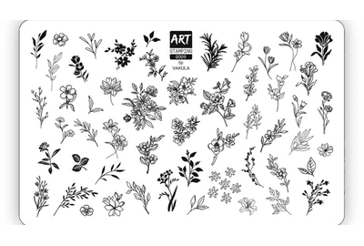 Пластина для стемпинга Art Stamping 009