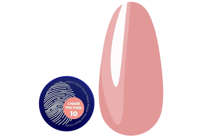 Акрил-гель для ногтей Touch Liquid Polygel №10, нюд, 15 мл, Цвет: Нюдовый